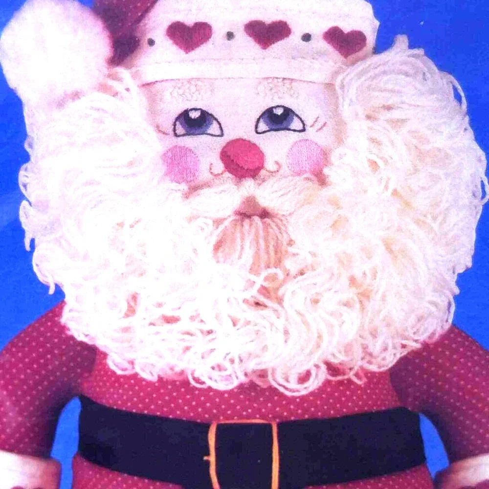Vintage Dimensions Santa Doll Kit Crewel 15